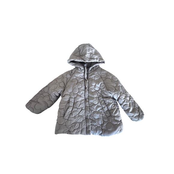 Zara Girls Tan Quilted Puffer Coat Size 2-3 Years - Picture 2 of 9